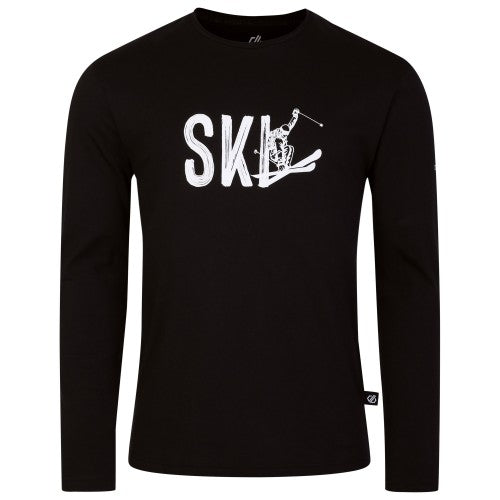 Front - Regatta Mens Stomping Skiing Scene Long-Sleeved T-Shirt