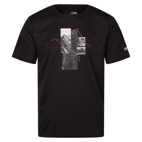 Front - Regatta Mens Fingal VII Hit The Trail T-Shirt