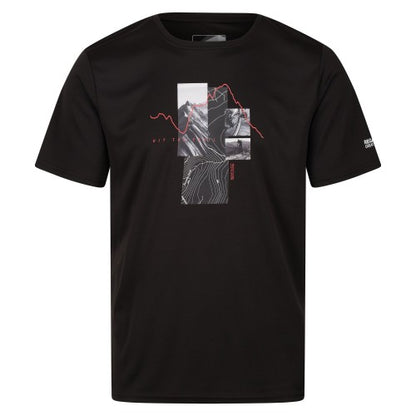 Front - Regatta Mens Fingal VII Hit The Trail T-Shirt