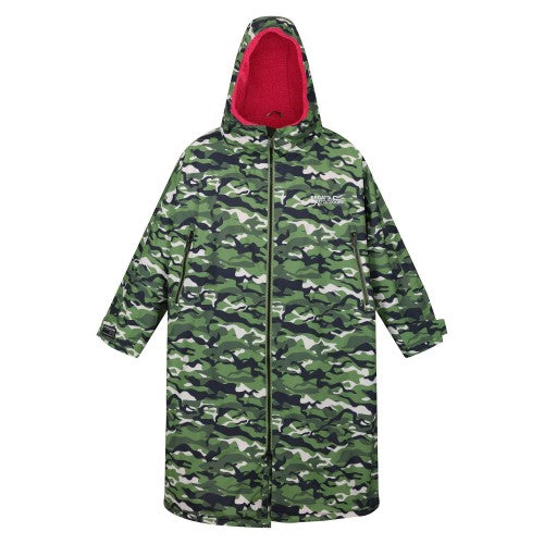 Front - Regatta Unisex Adult Camouflage Oversized Changing Robe