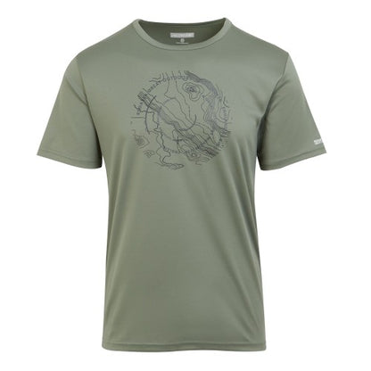 Front - Regatta Mens Fingal VIII Text T-Shirt