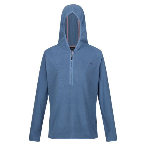 Front - Regatta Womens/Ladies Warriewood Microfleece Half Zip Hoodie