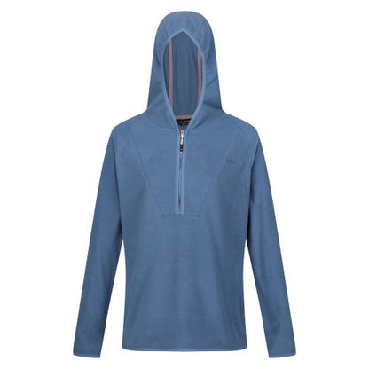 Front - Regatta Womens/Ladies Warriewood Microfleece Half Zip Hoodie