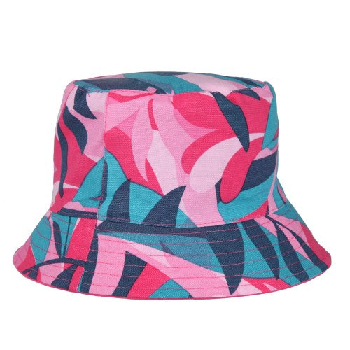 Front - Regatta Childrens/Kids Flip Leaf Print Bucket Hat