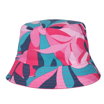 Front - Regatta Childrens/Kids Flip Leaf Print Bucket Hat