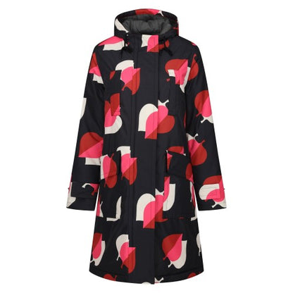Front - Regatta Womens/Ladies Orla Kiely Leaf Longline Waterproof Jacket