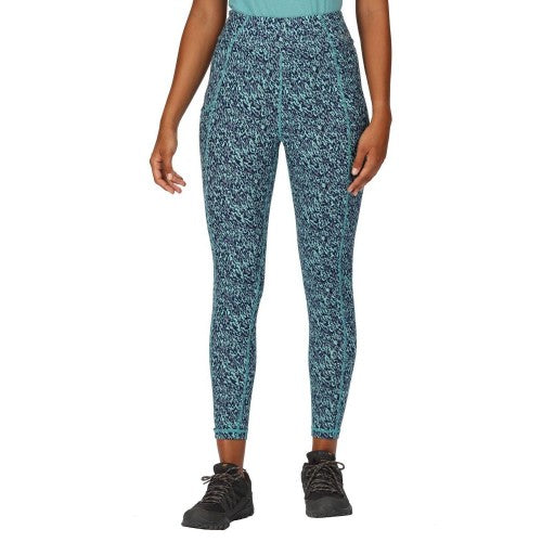 Front - Regatta Womens/Ladies Holeen II Abstract Leggings
