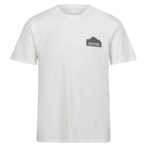 Front - Regatta Mens Breezed IV Graphic Print T-Shirt