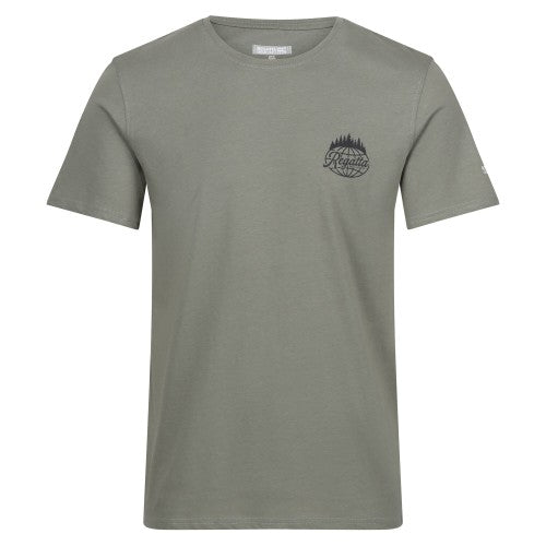 Front - Regatta Mens Breezed IV Trees T-Shirt