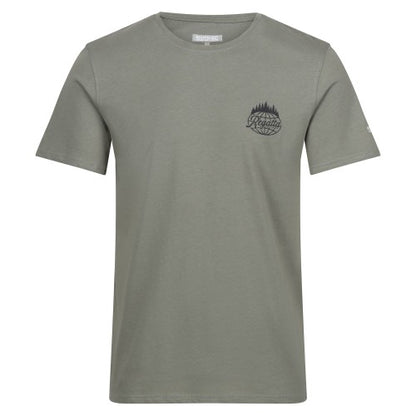 Front - Regatta Mens Breezed IV Trees T-Shirt