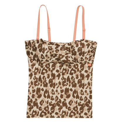 Front - Regatta Womens/Ladies Aceana III Leopard Print Tankini Top