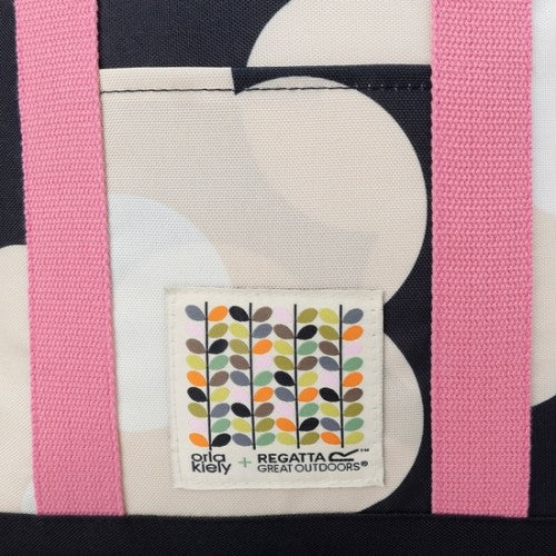 Black - Side - Regatta Orla Kiely 12L Sixties Daisy Cool Bag