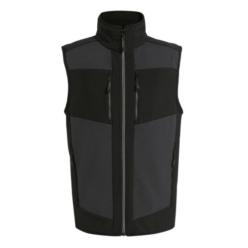 Front - Regatta Professional Mens Colour Block Softshell Body Warmer
