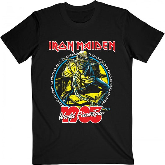 Front - Iron Maiden Unisex Adult World Piece Tour ´83 V.2. T-Shirt
