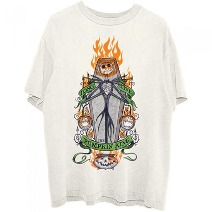 Front - Nightmare Before Christmas Unisex Adult Long Live The Pumpkin King Cotton T-Shirt