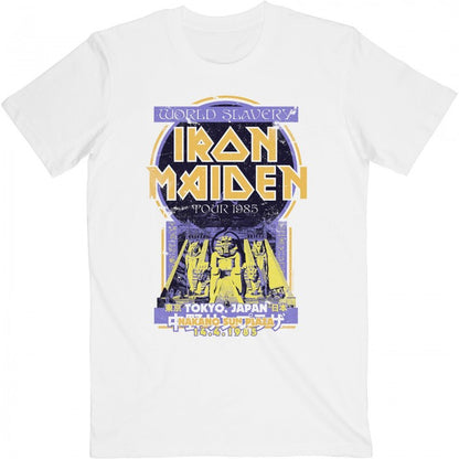 Front - Iron Maiden Unisex Adult Powerslave Japan Flyer T-Shirt