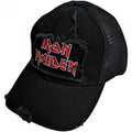 Front - Iron Maiden Unisex Adult Scuffed Logo Mesh Back Baseball Cap