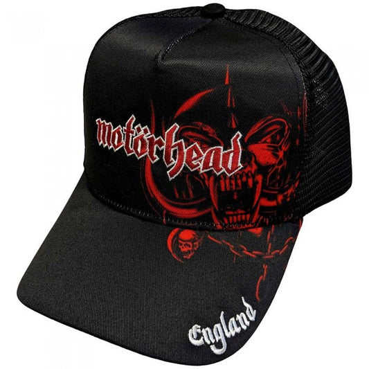 Front - Motorhead Unisex Adult England Mesh Back Baseball Cap