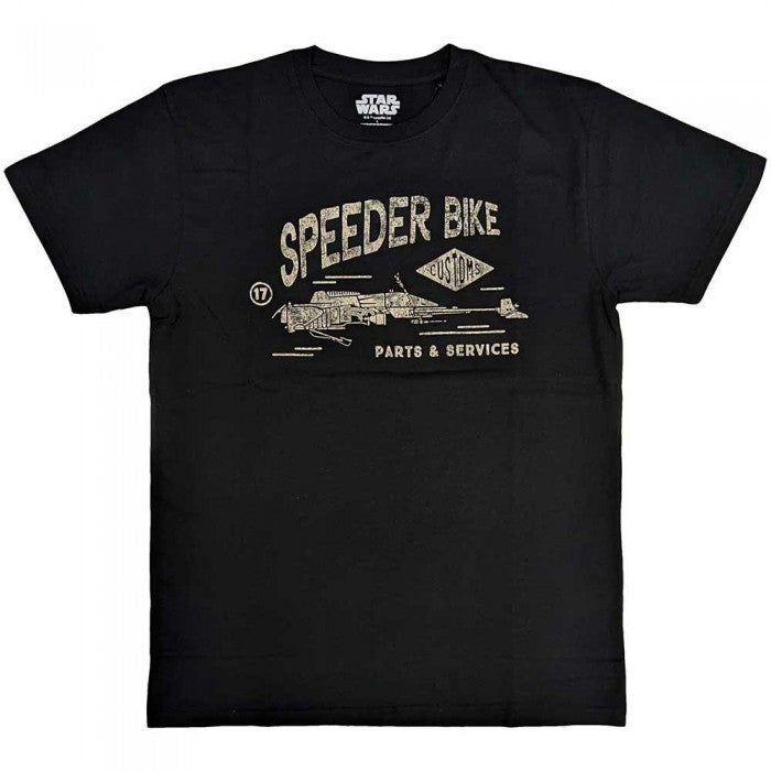 Front - Star Wars Unisex Adult Speeder Bike T-Shirt