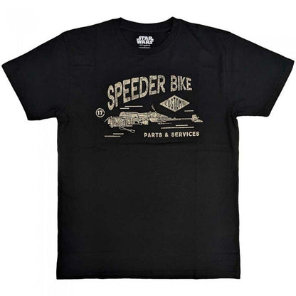 Front - Star Wars Unisex Adult Speeder Bike T-Shirt
