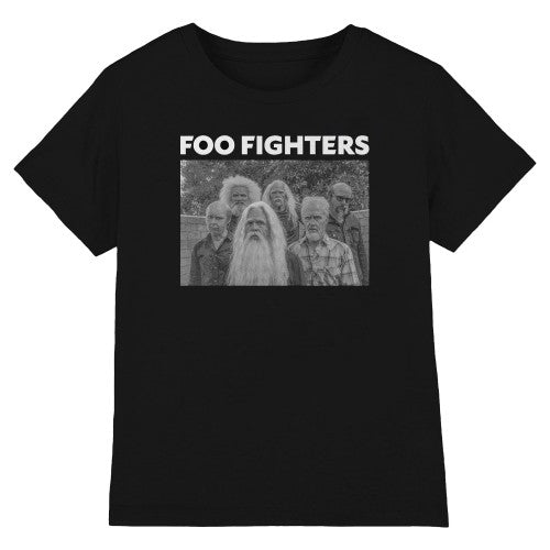 Front - Foo Fighters Unisex Adult Old Band Photo T-Shirt