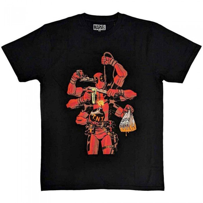 Front - Deadpool Unisex Adult Arms T-Shirt
