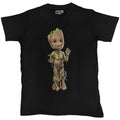 Front - Guardians Of The Galaxy Unisex Adult Groot Wave T-Shirt