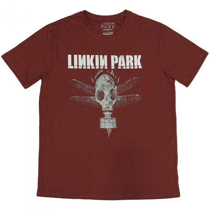Front - Linkin Park Unisex Adult Gas Mask T-Shirt