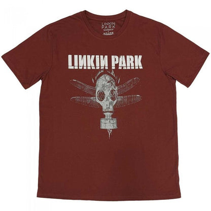 Front - Linkin Park Unisex Adult Gas Mask T-Shirt