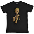 Front - Guardians Of The Galaxy Unisex Adult Groot T-Shirt