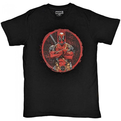 Front - Deadpool Unisex Adult Arms Crossed T-Shirt