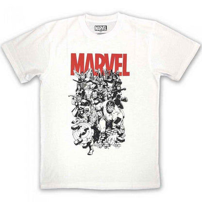 Front - Marvel Comics Unisex Adult Characters T-Shirt