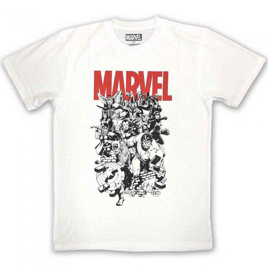 Front - Marvel Comics Unisex Adult Characters T-Shirt