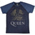 Front - Queen Unisex Adult Crest Raglan T-Shirt