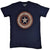 Front - Captain America Unisex Adult Shield Embroidered T-Shirt