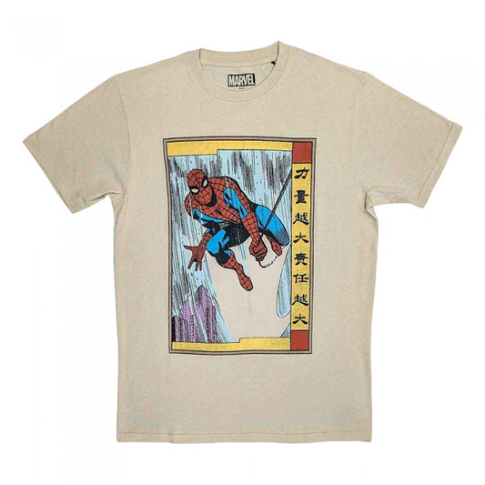 Front - Spider-Man Unisex Adult Japanese T-Shirt