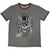 Front - Guns N Roses Unisex Adult Faded Skull Ringer T-Shirt
