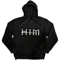 Front - Him Unisex Adult Back Print Logo Hoodie