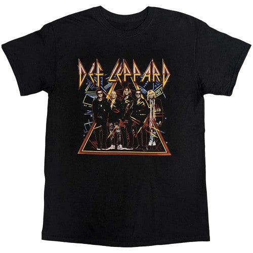 Front - Def Leppard Unisex Adult Tour 2019 Band Photo Cotton T-Shirt