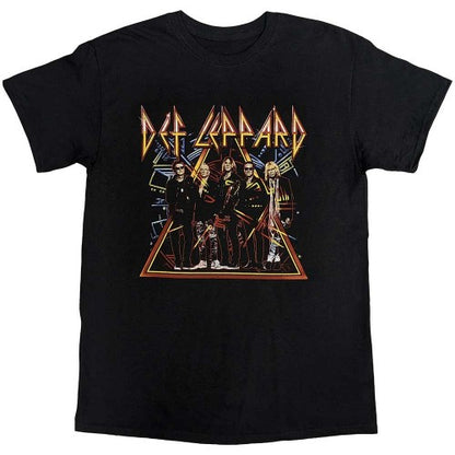 Front - Def Leppard Unisex Adult Tour 2019 Band Photo Cotton T-Shirt