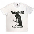 Front - Olivia Rodrigo Unisex Adult Vampire T-Shirt