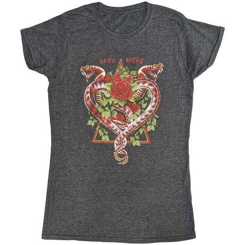 Front - Def Leppard Womens/Ladies Love Bites Tour 2019 T-Shirt
