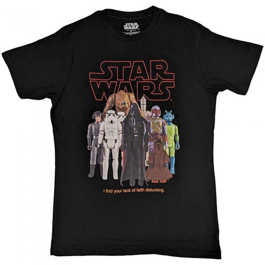 Front - Star Wars Unisex Adult Empire Figures T-Shirt