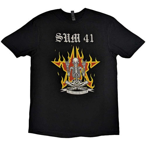 Front - Sum 41 Unisex Adult All Killer No Filler European Tour 2022 Skeleton T-Shirt