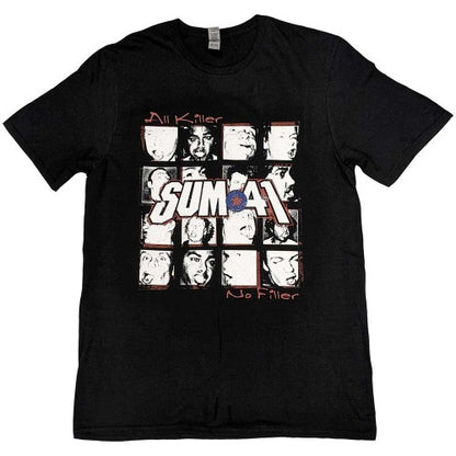 Front - Sum 41 Unisex Adult All Killer No Filler European Tour 2022 Grid T-Shirt