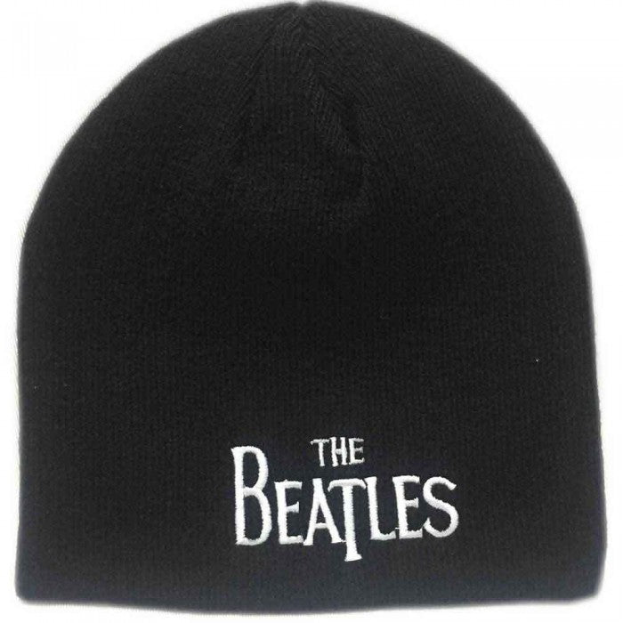 Front - The Beatles Unisex Adult Drop T Logo Beanie
