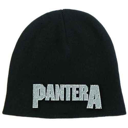 Black - Front - Pantera Unisex Adult Logo Beanie