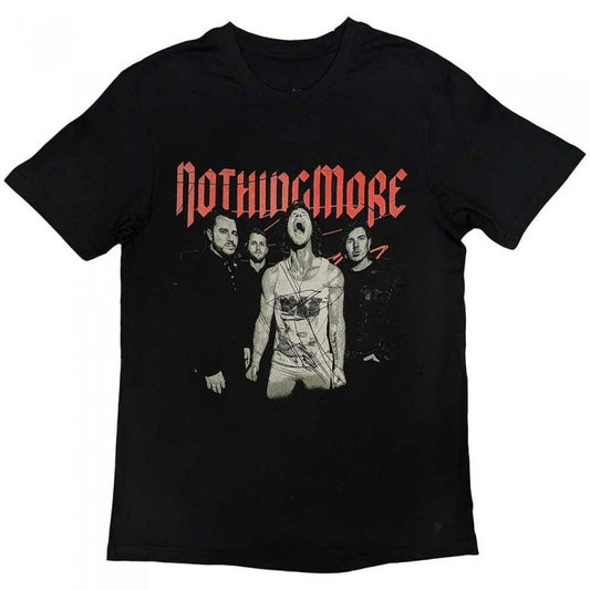Front - Nothing More Unisex Adult Band Photo T-Shirt