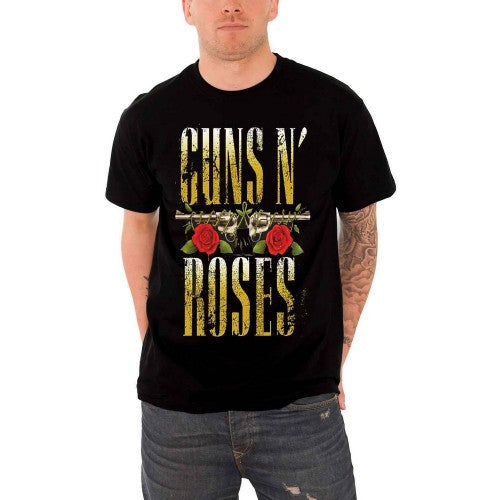Front - Guns N Roses Unisex Adult Big Guns T-Shirt