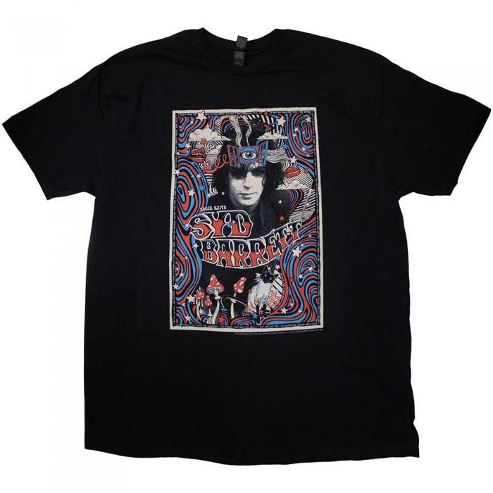Front - Syd Barrett Unisex Adult Melty Poster T-Shirt